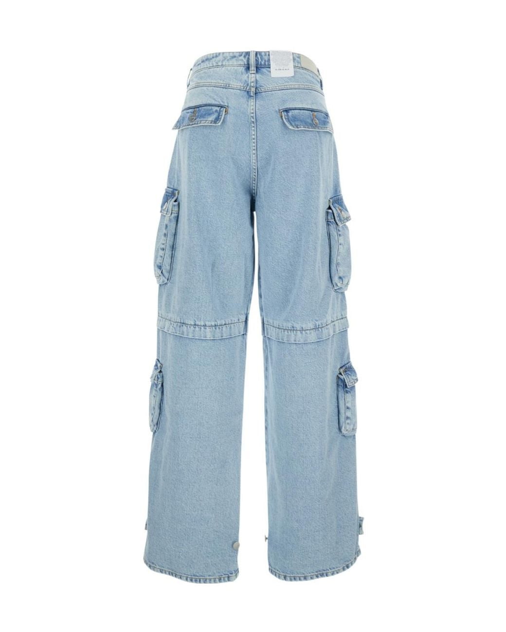 ICON DENIM Blue Rosalia Wide-Leg Cargo Jeans