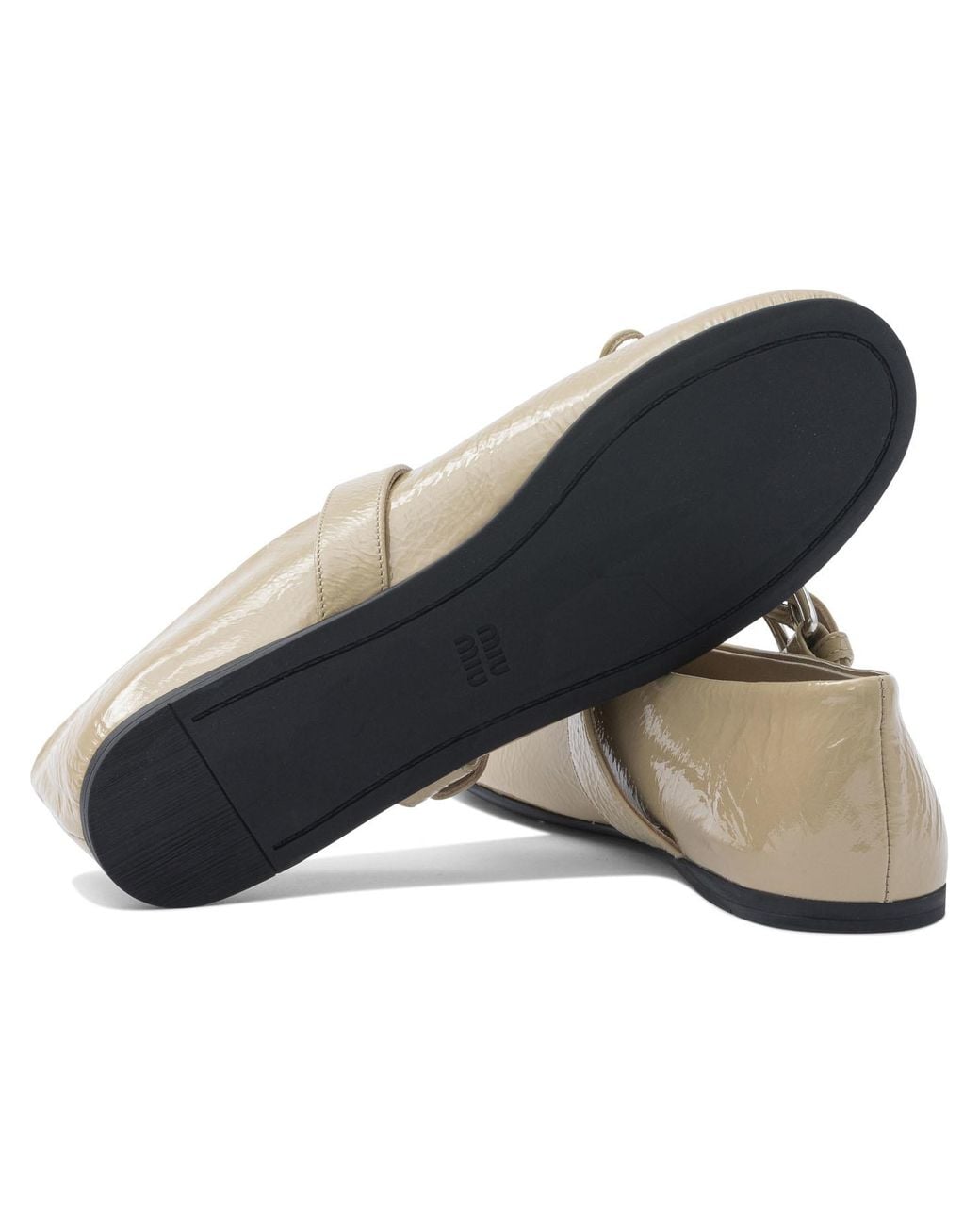 Miu Miu Multicolor Round Toe Ballet Shoes