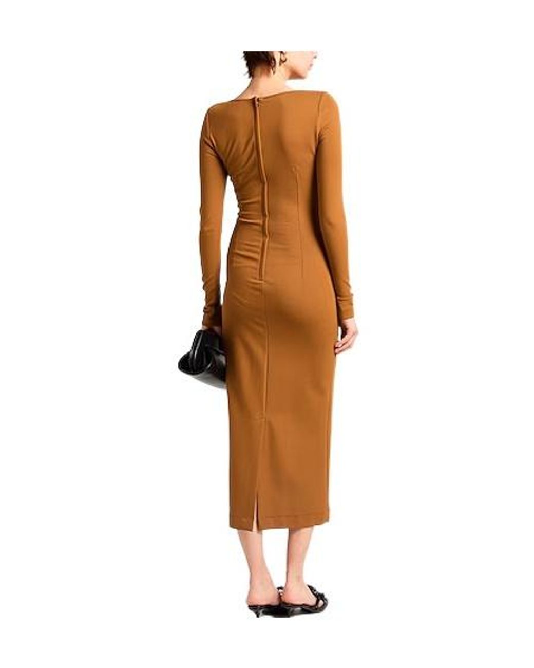 Dolce & Gabbana Brown Fitted Dress