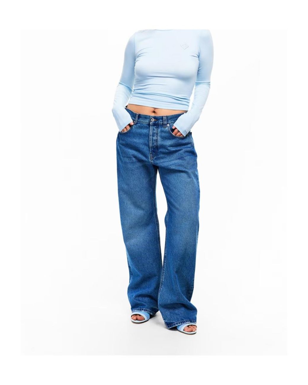 Casablanca Blue Casa Ls Tee Ld54