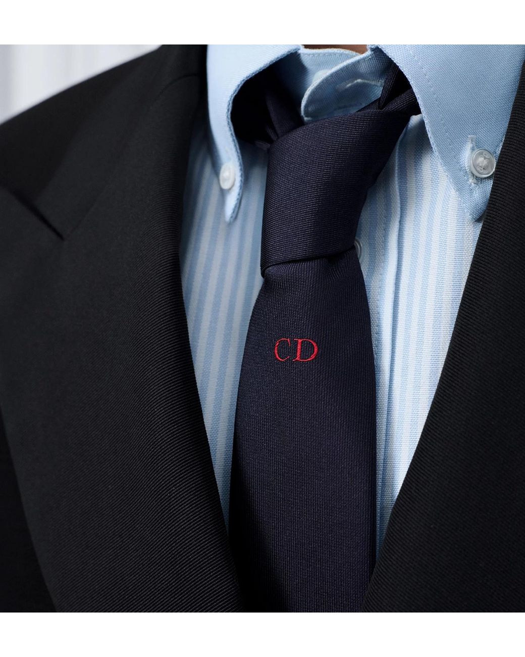 Dior Blue Cd Icon Silk Tie for men