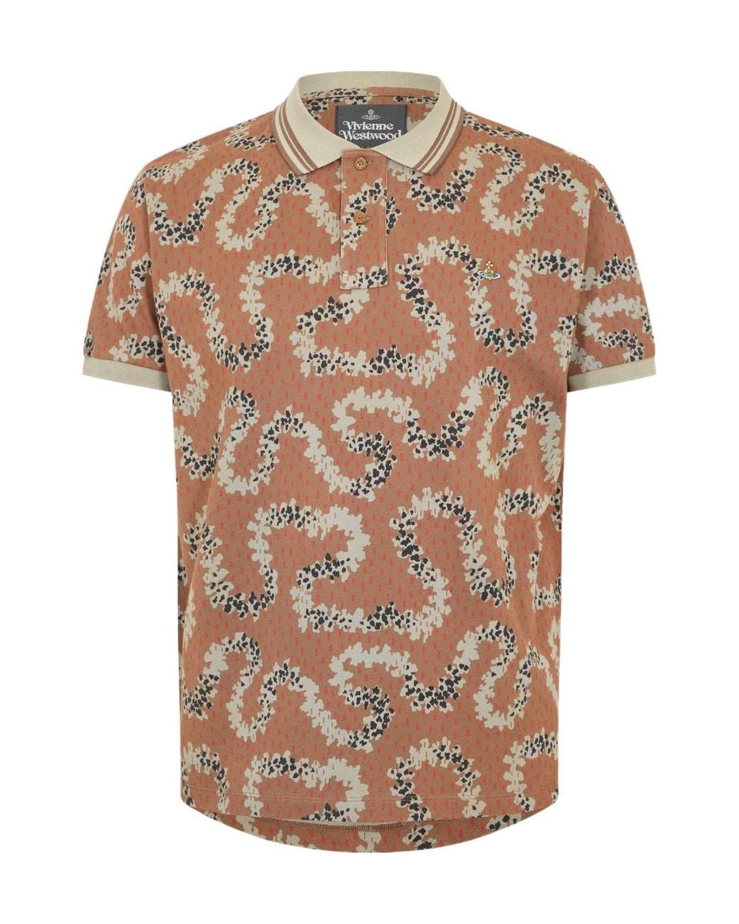 Vivienne Westwood Multicolor Viv Trail Short Sleeve Polo Shirt for men