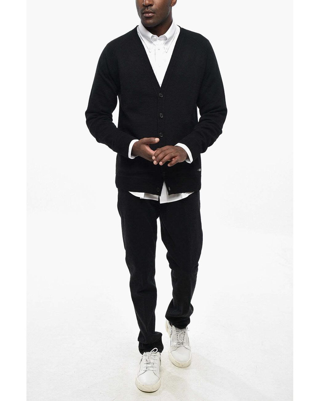 DSquared² Black Patch Pocket Cardigan for men