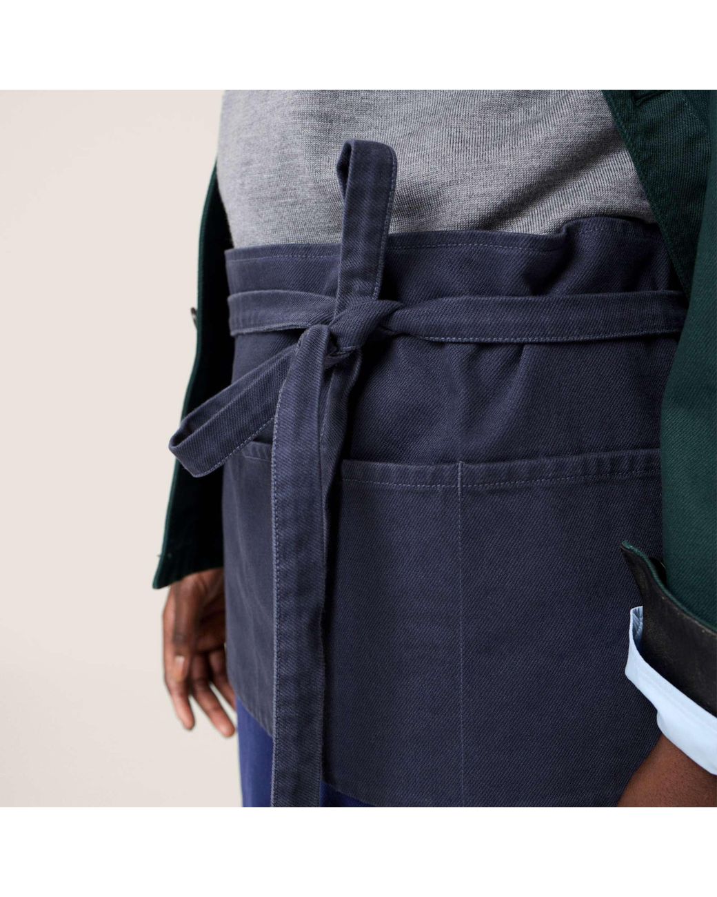 Miu Miu Blue Garment-Dyed Gabardine Miniskirt