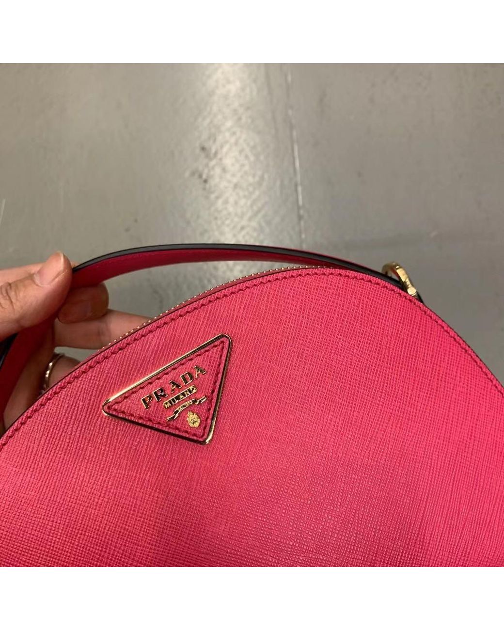 Prada Red Logo Logo Bag