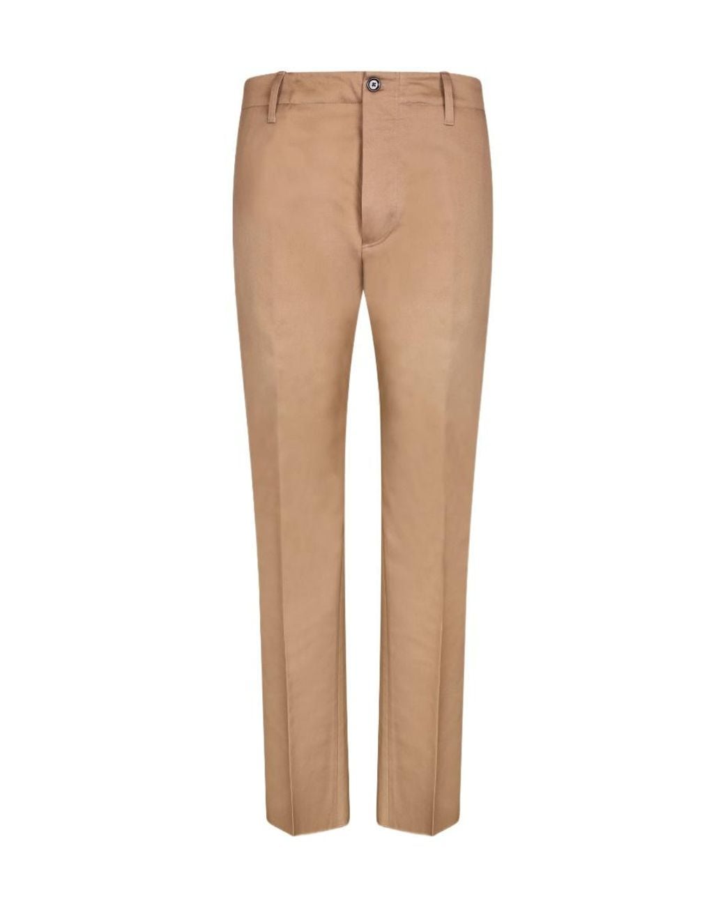 Lardini Natural Straight-Leg Mid-Rise Pants for men