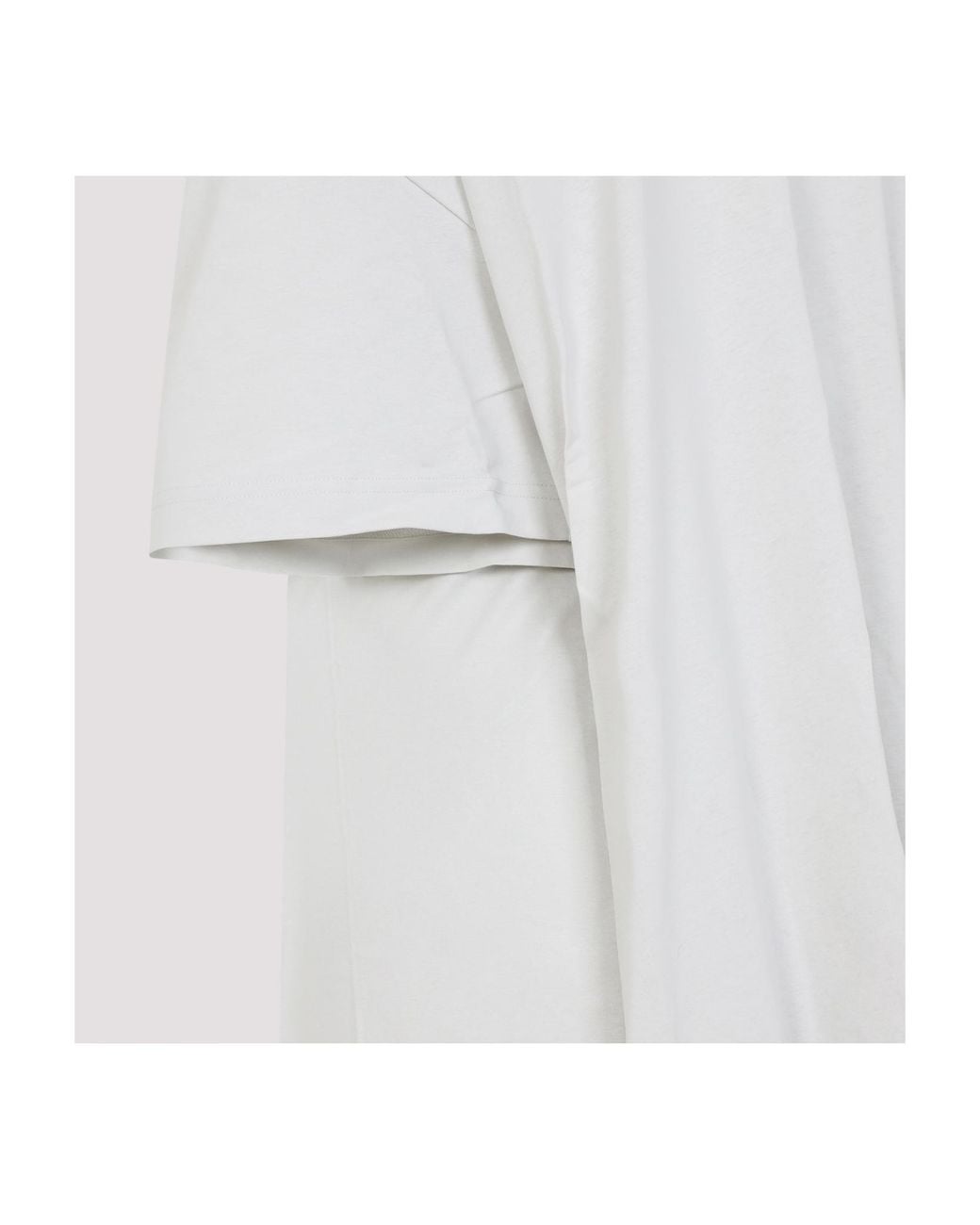 Balenciaga White Dirty Effect Semi Fitted Dress
