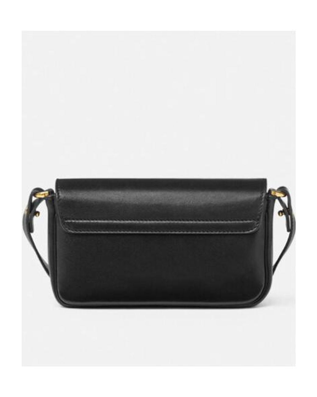 Versace Black Tag Foldover Top Mini Shoulder Bag