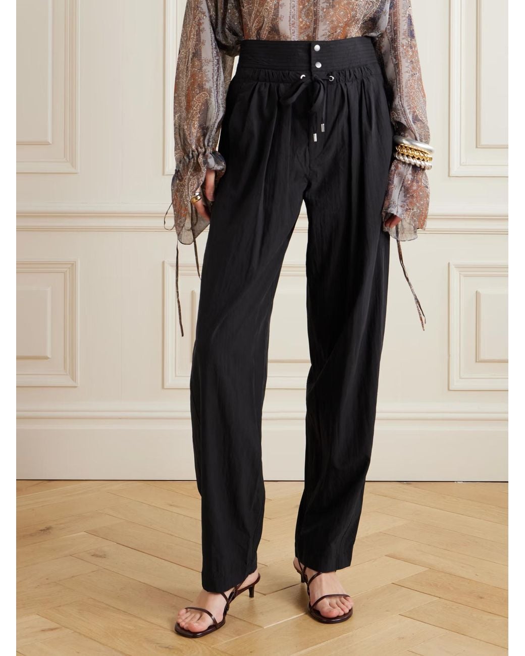 Isabel Marant Black Gleen Trousers