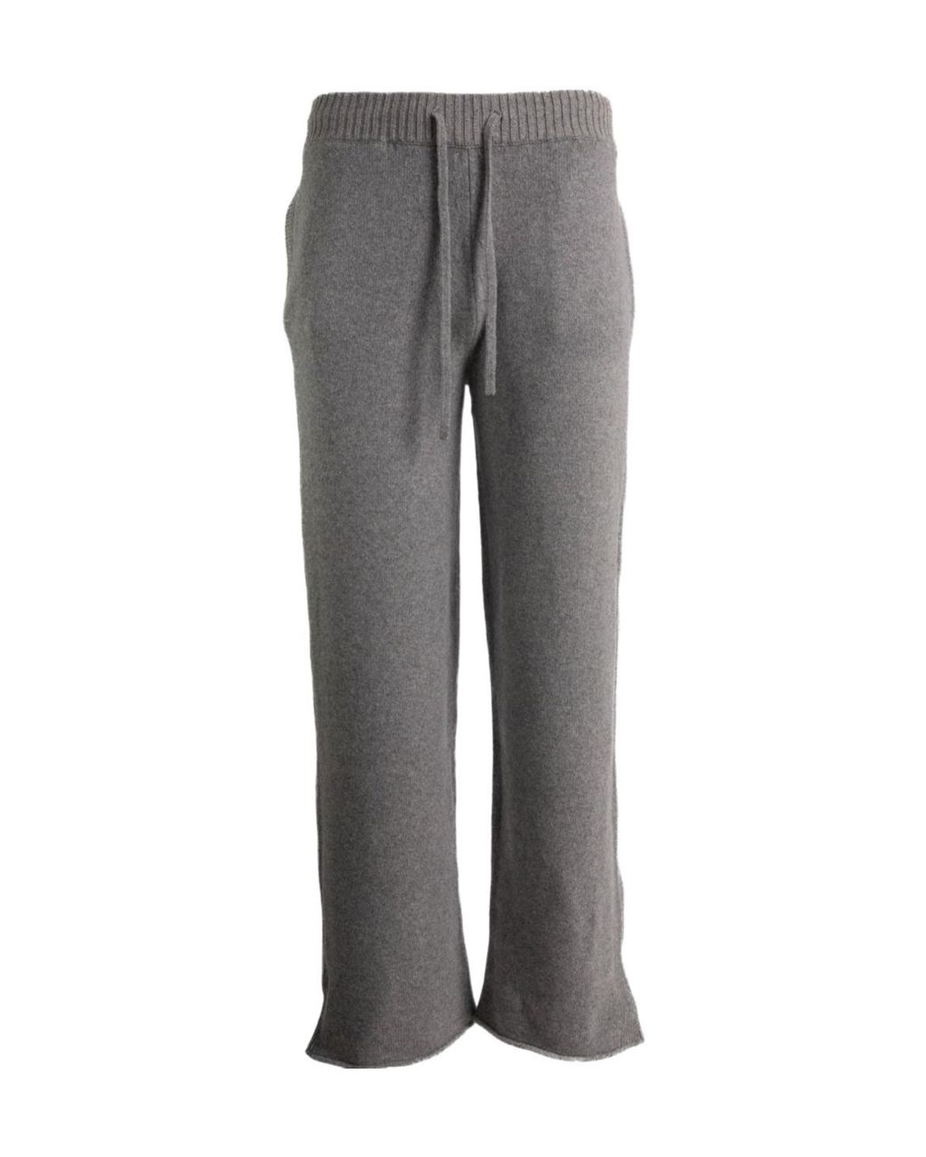 Casablanca Gray Ribbed Knit Pants for men