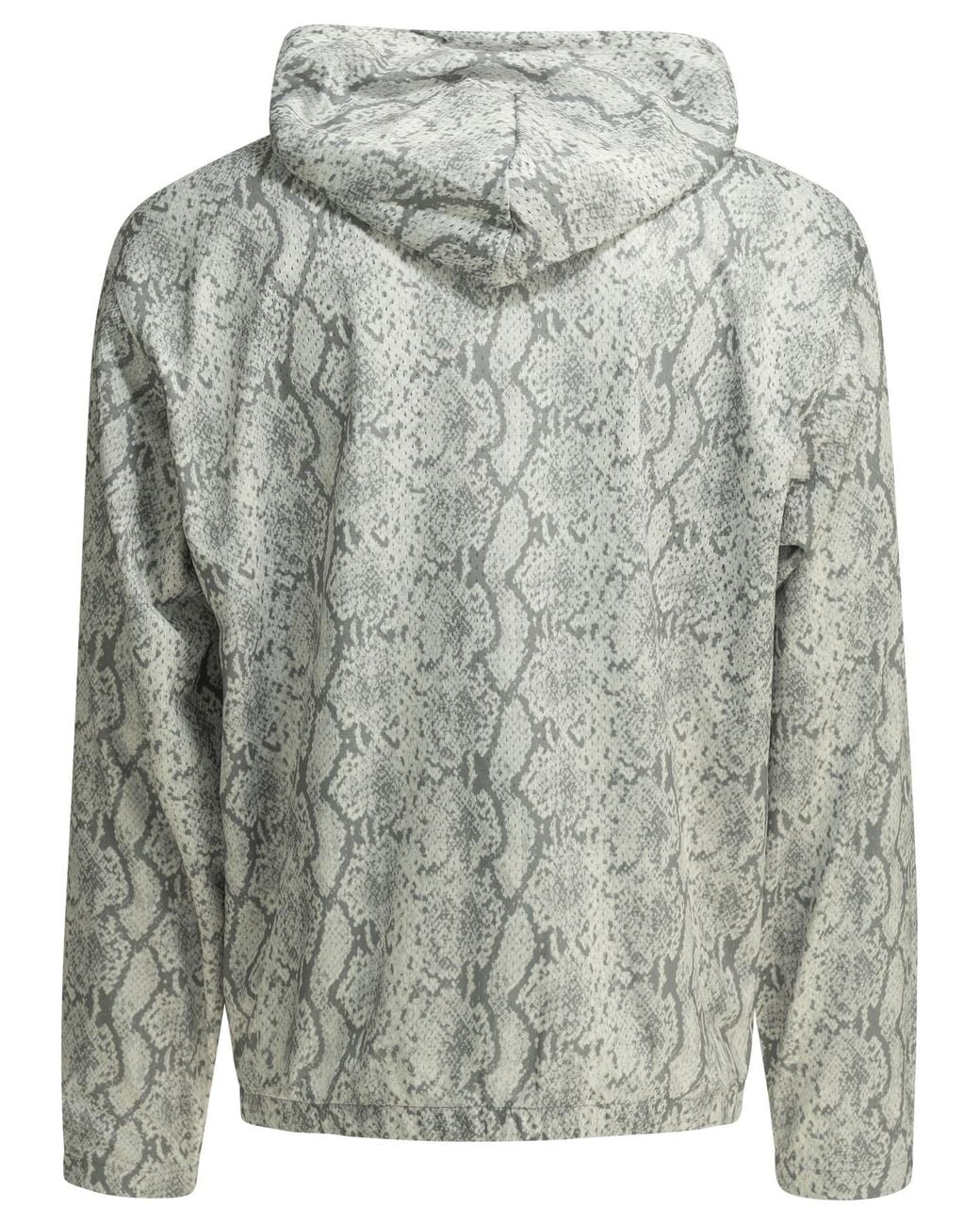 Stussy Gray Stüssy Zip-Up Patterned Hoodie for men