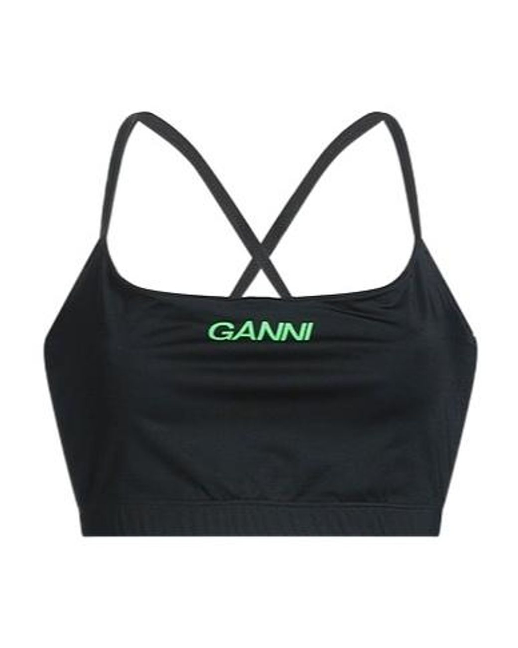 Ganni Black Athletic Tops