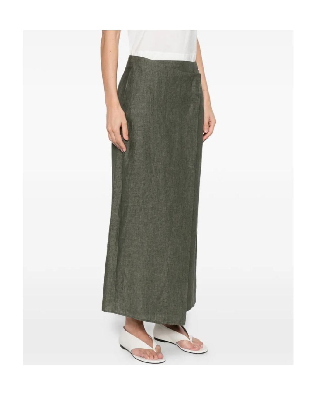 Herno Green Wrap Skirt