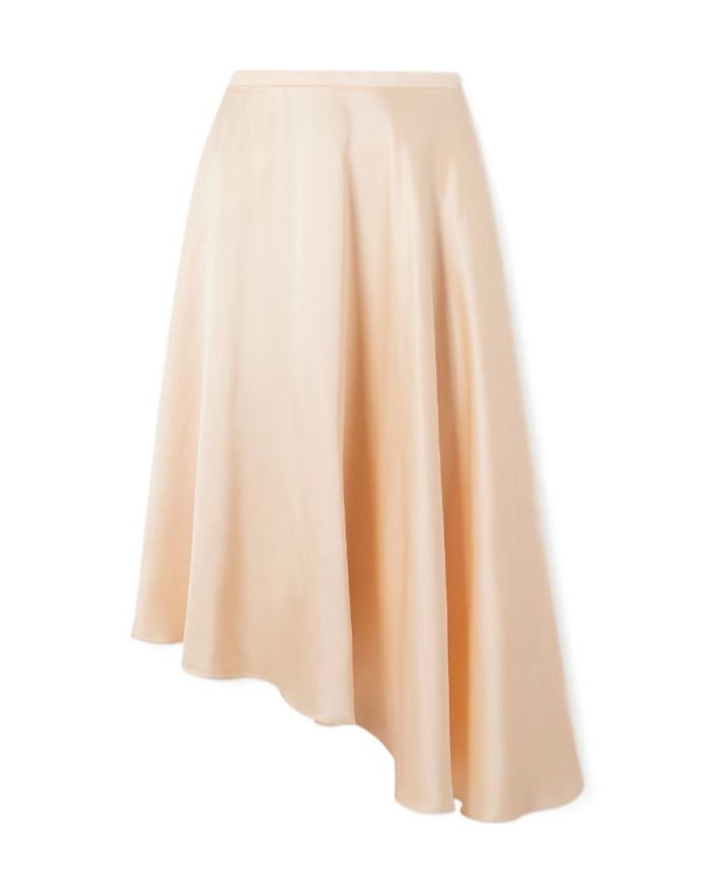 Sharon Wauchob White Asymmetric Satin Skirt