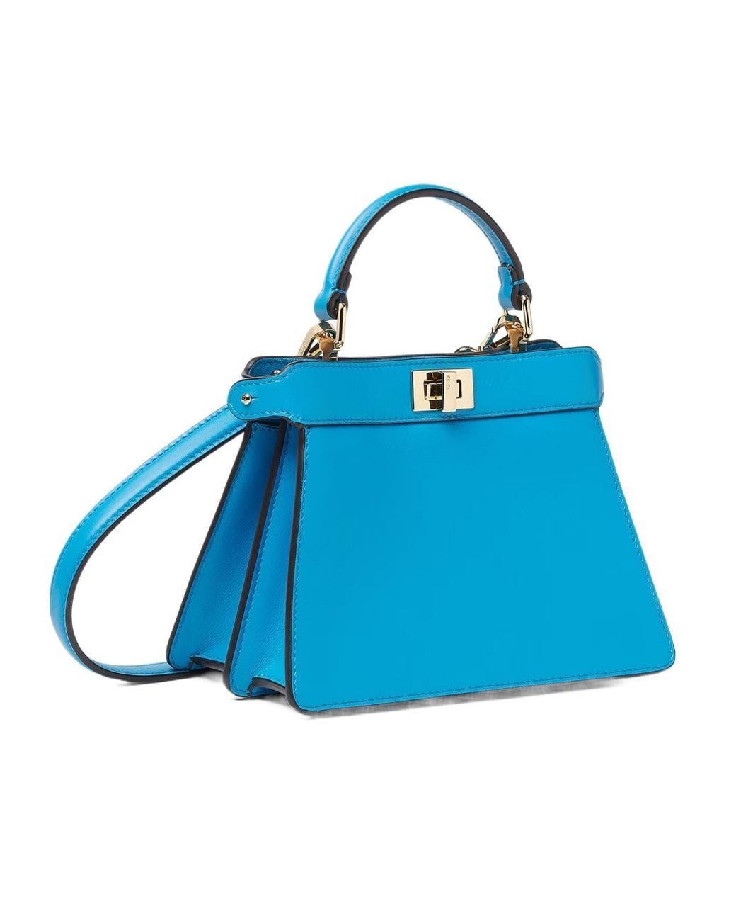 Fendi Blue Peekaboo Iseeu Petite Tote Bag