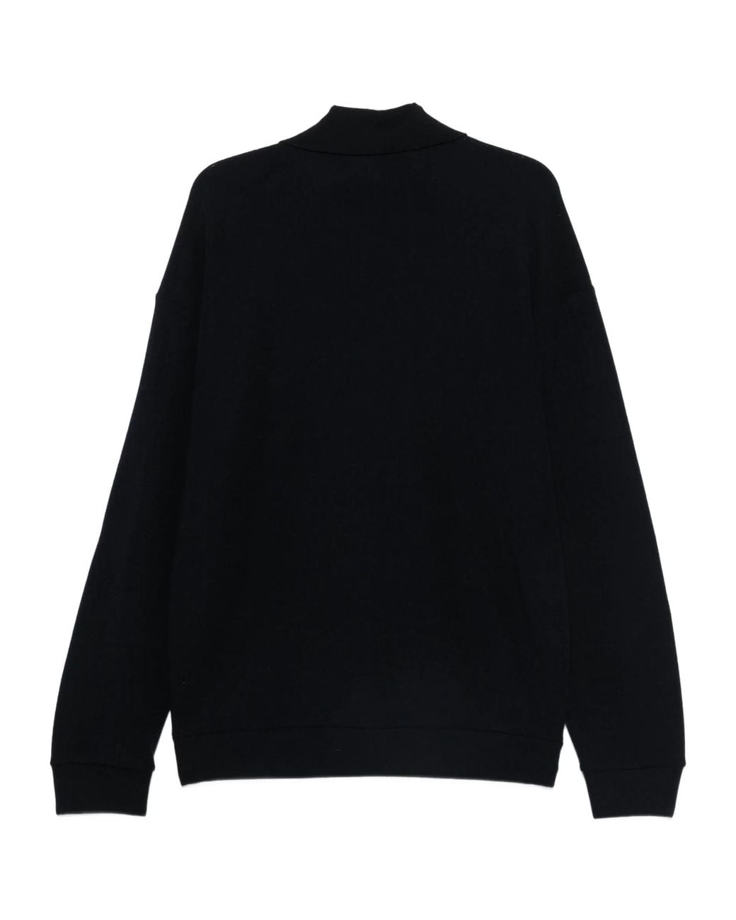 Giorgio Armani Black Long Sleeve Polo Shirt for men