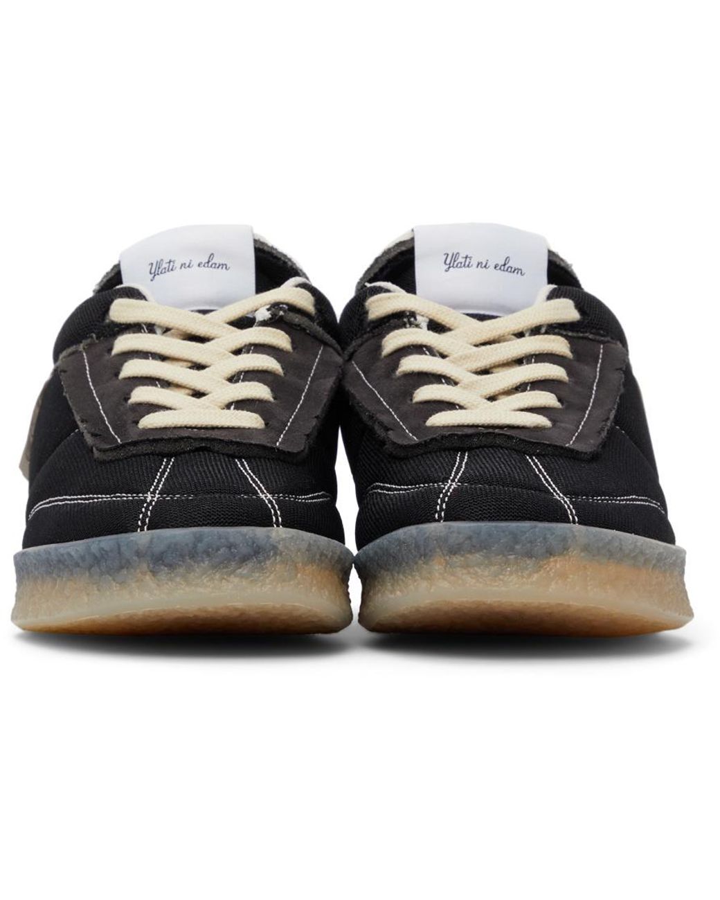 MM6 by Maison Margiela Black Inside Out 6 Court Sneakers