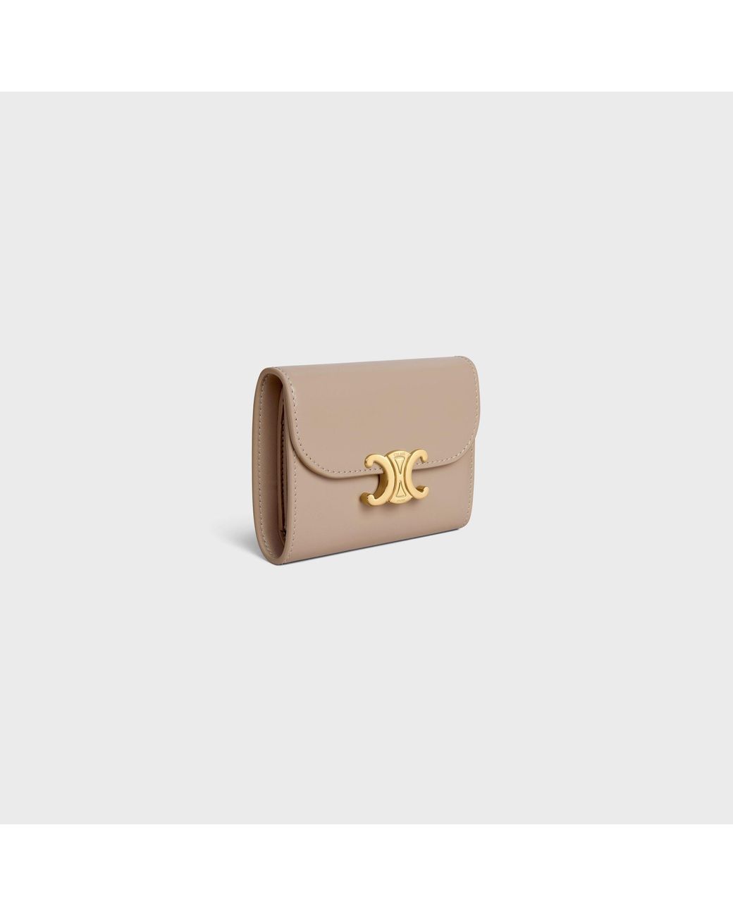 Céline Natural Small Flap Wallet Triomphe