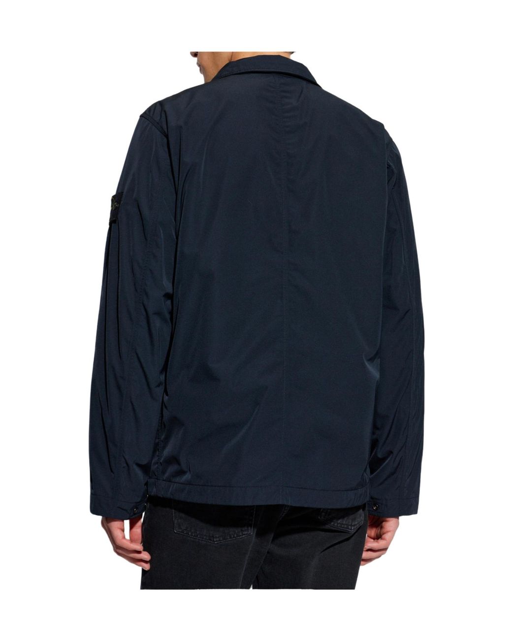 Stone Island Blue Utility Blazer for men