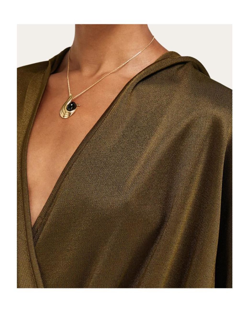 Ferragamo White Necklace With Pendant
