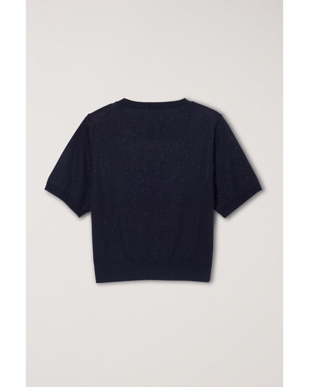DUNST Blue Short-Sleeve Sweater for men