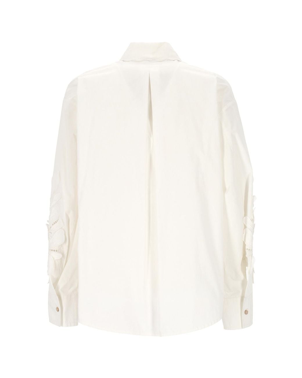 Forte_forte White Floral Sleeve Shirt