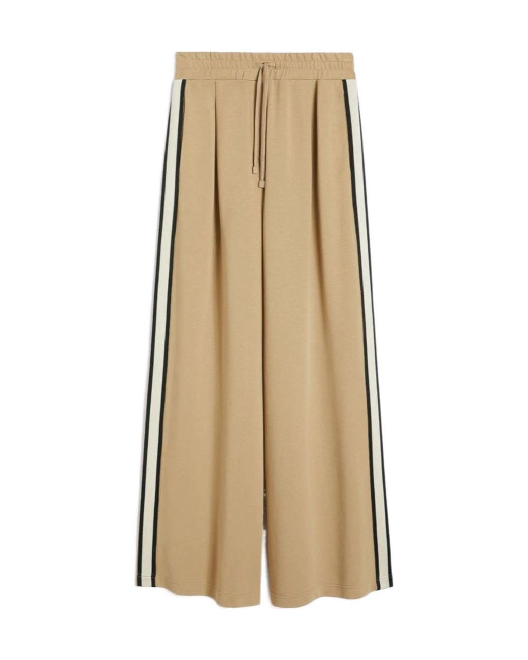 Weekend by Maxmara Natural Perdoni Wide-Leg Track Pants