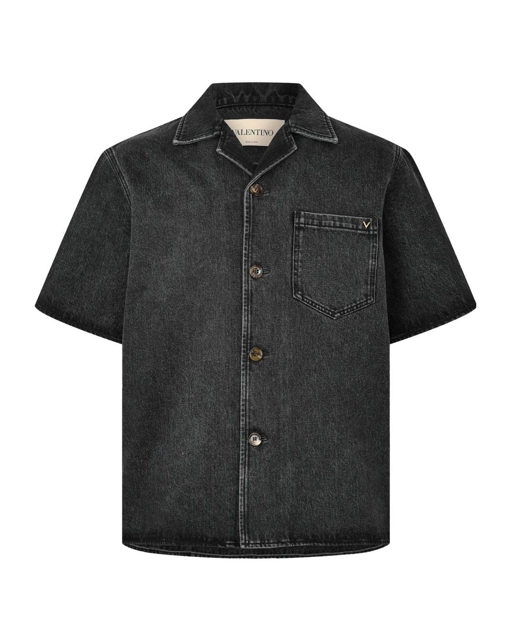 Valentino Black Simple Shirt for men