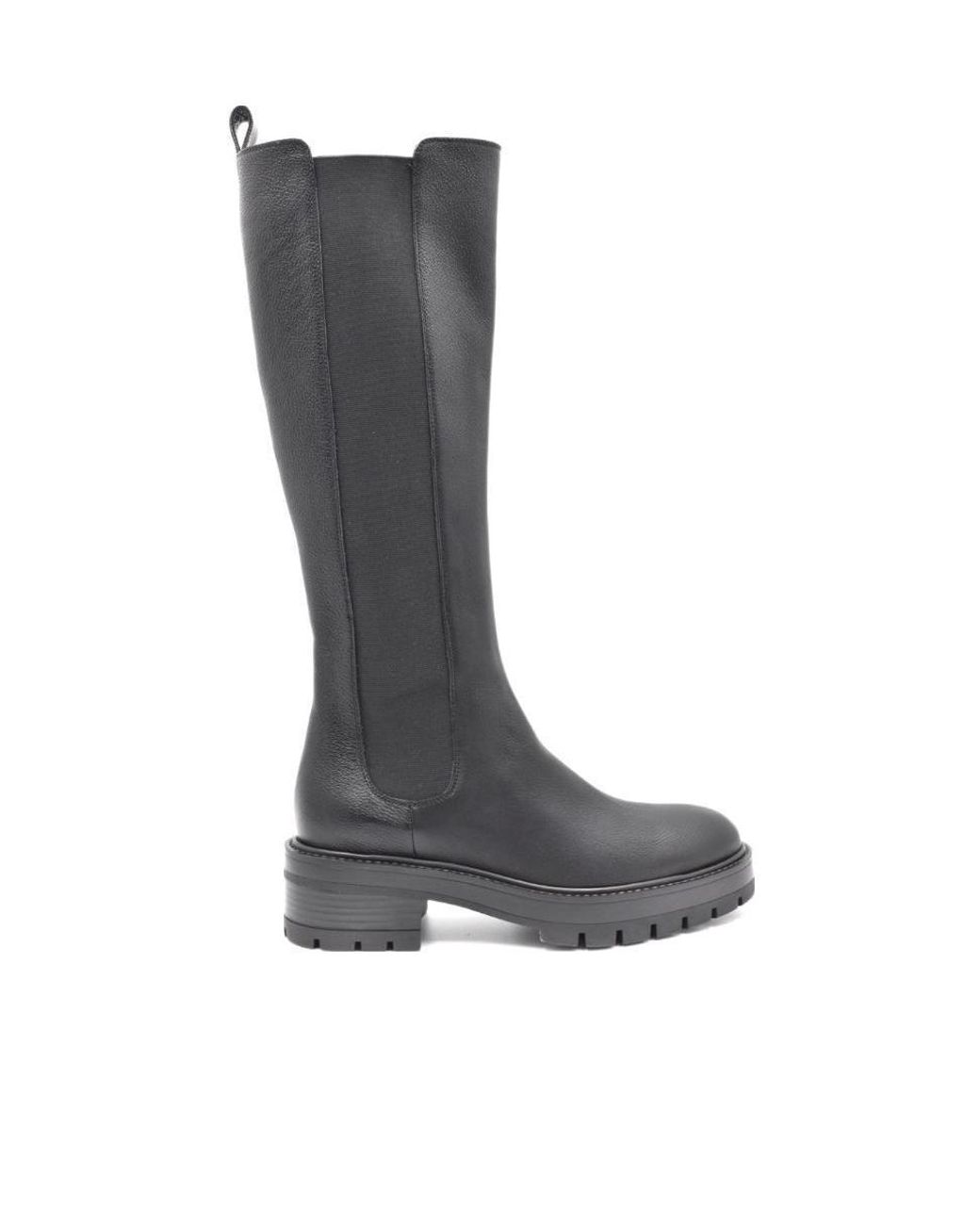 Aquazzura Black Platform Thigh-High Boots