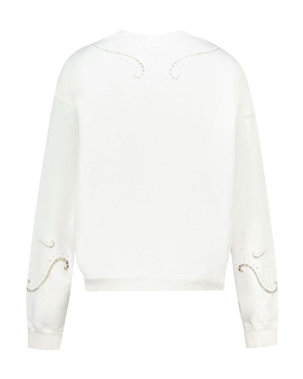 Isabel Marant White Étoile Vella Embroidered Sweatshirt