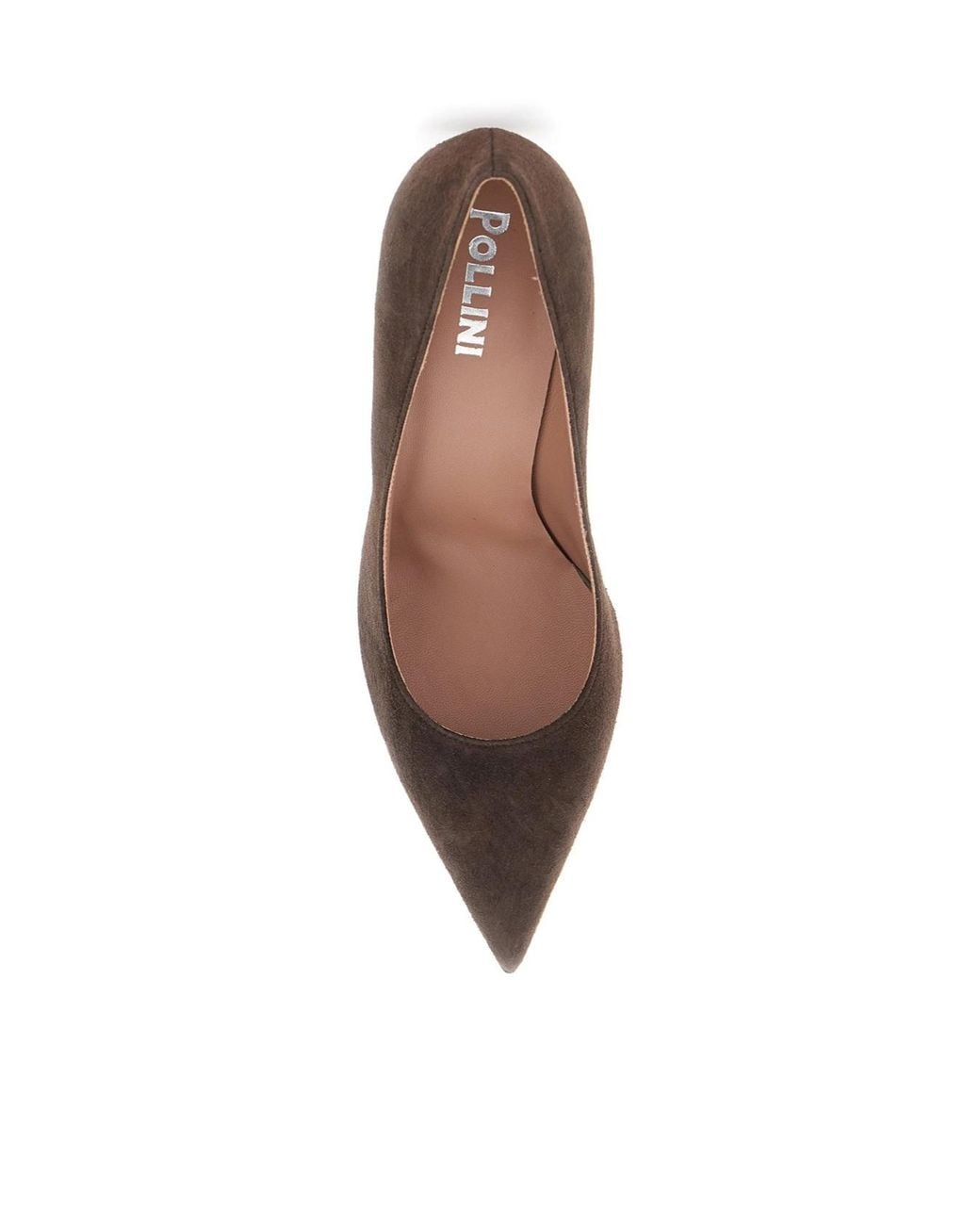 Pollini Brown Pointed High Heel Pumps