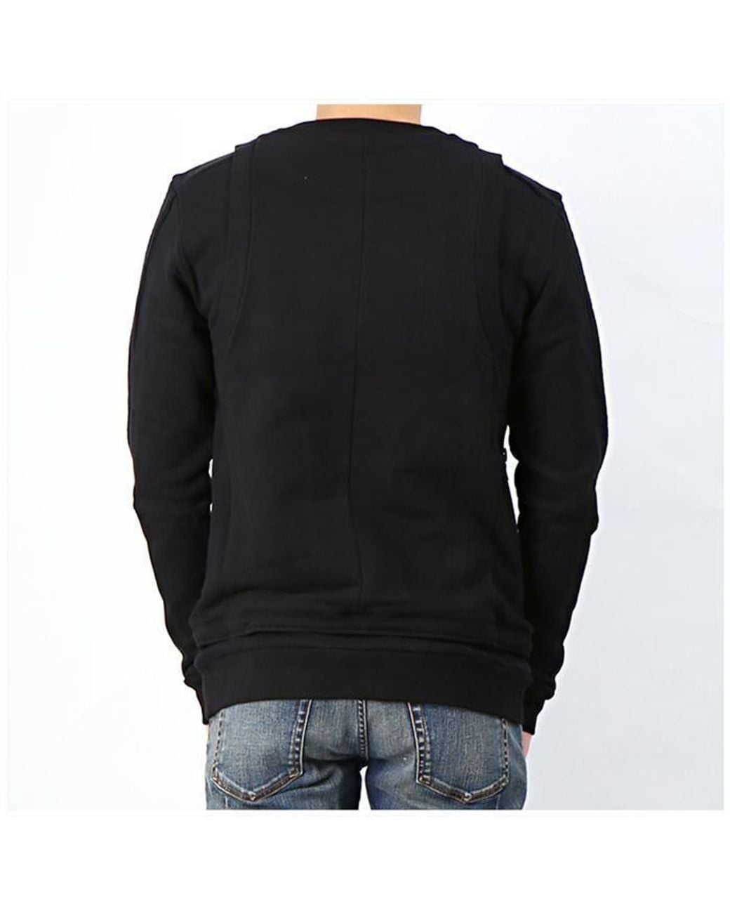 Balmain Black Long Sleeve Sweatshirt for men