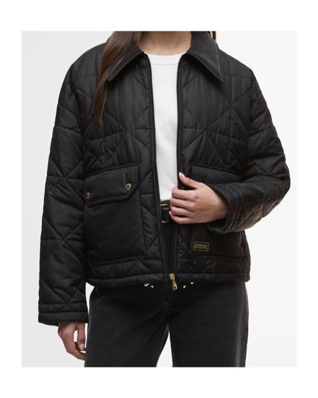 Barbour Black Long-Sleeved Casual Jacket