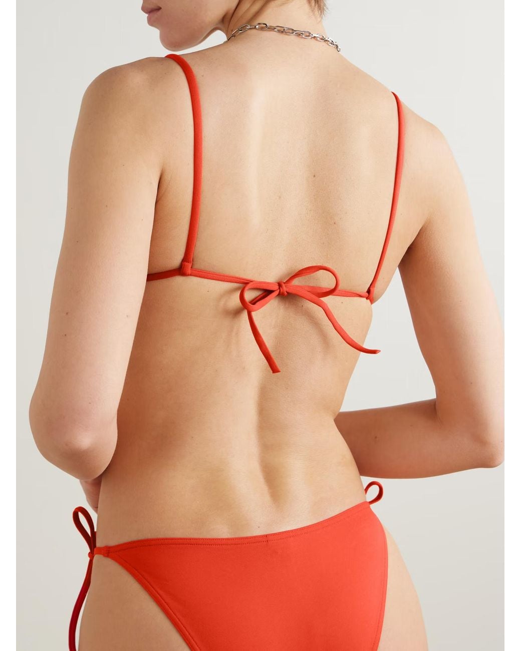Eres Red Mouna Triangle Bikini Top