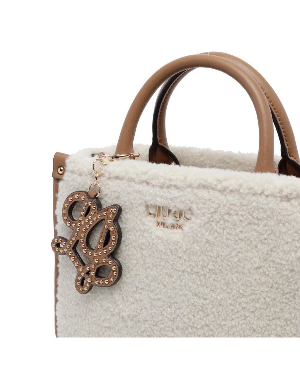 Liu Jo Multicolor Shearling Effect Tote Bag