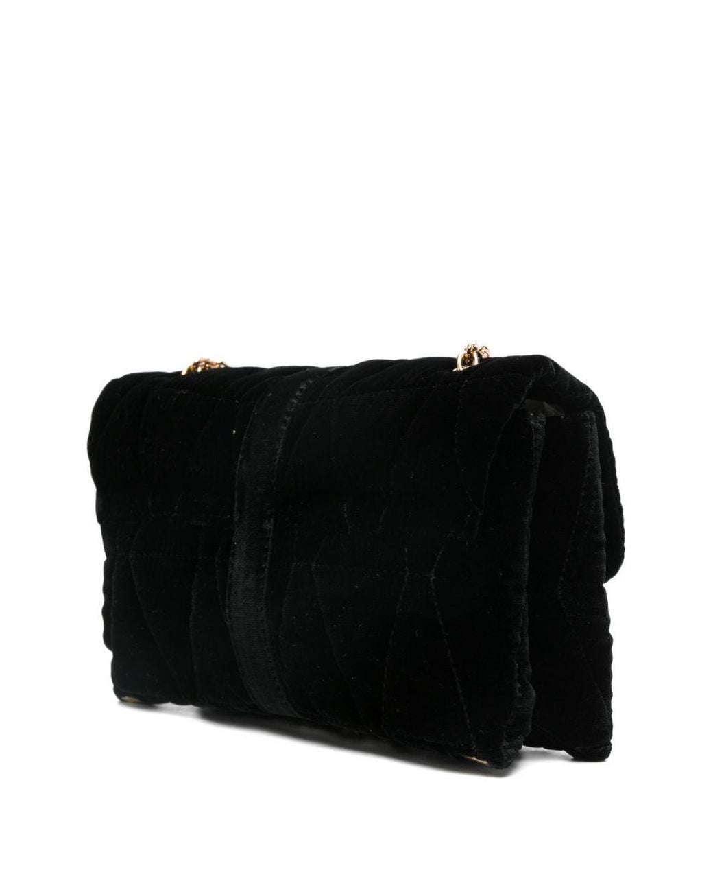 Versace Black Quilted Chain-Linked Shoulder Bag