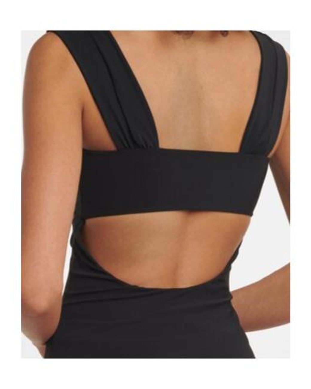 Nensi Dojaka Black Cutout Jersey Top