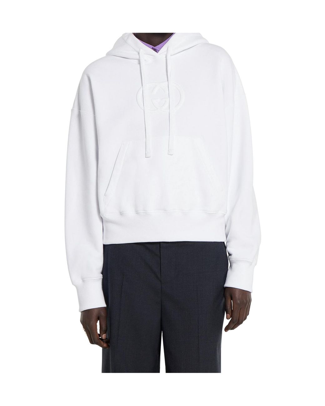 Gucci White Brushed Sweatshirt