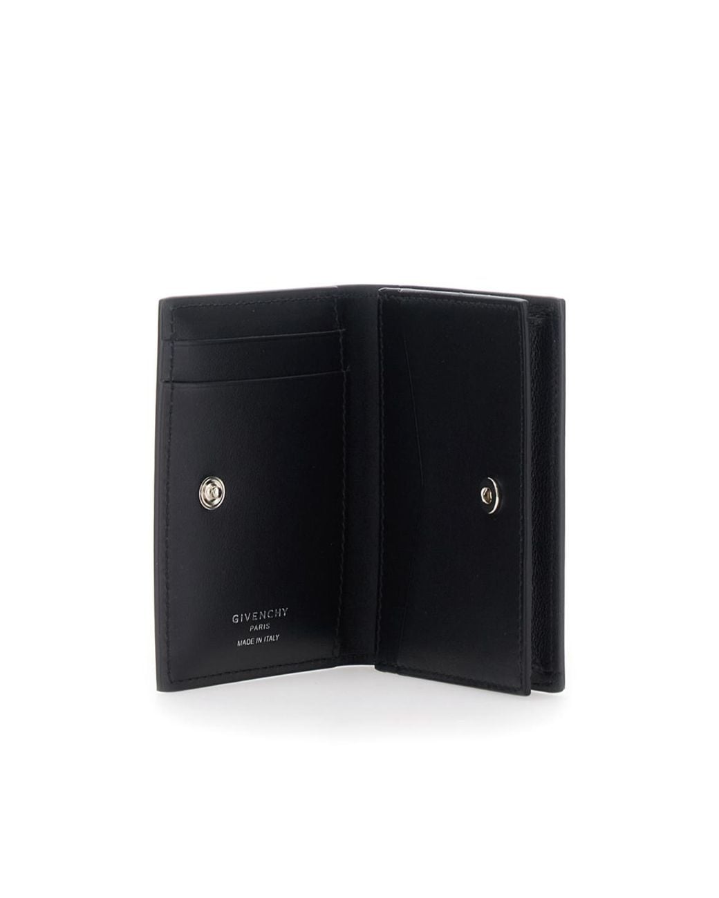 Givenchy Black Logo Embossed Bi-Fold Wallet for men