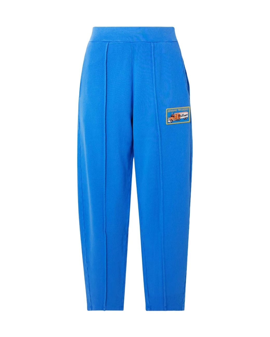 Mother Blue Jersey Sweatpants