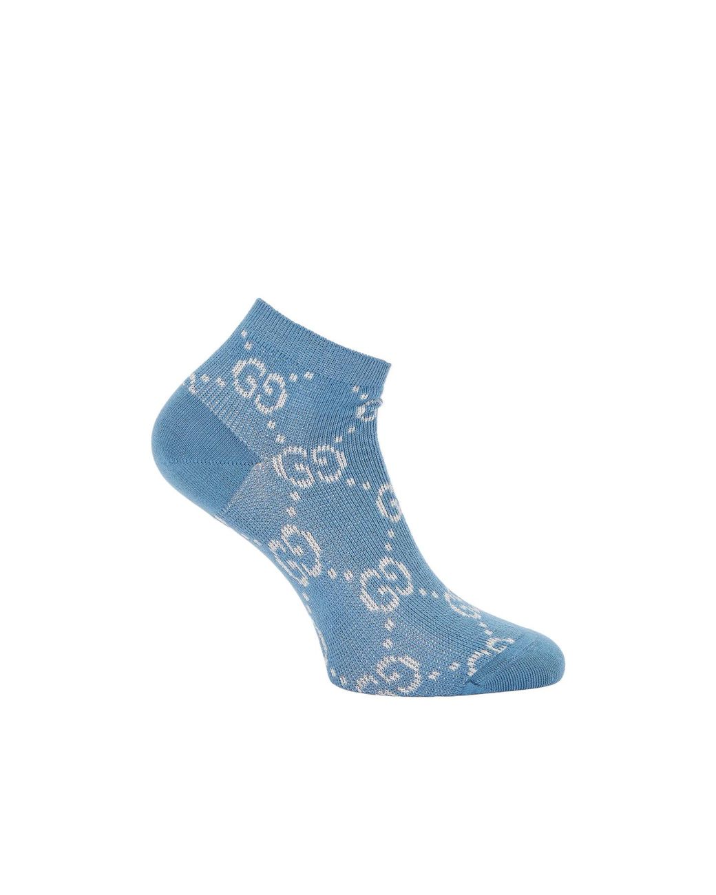 Gucci Blue Elegant And Versatile Socks