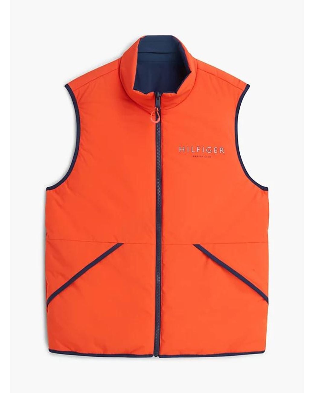 Tommy Hilfiger Blue Reversible Zip-Thru Regatta Gilet for men