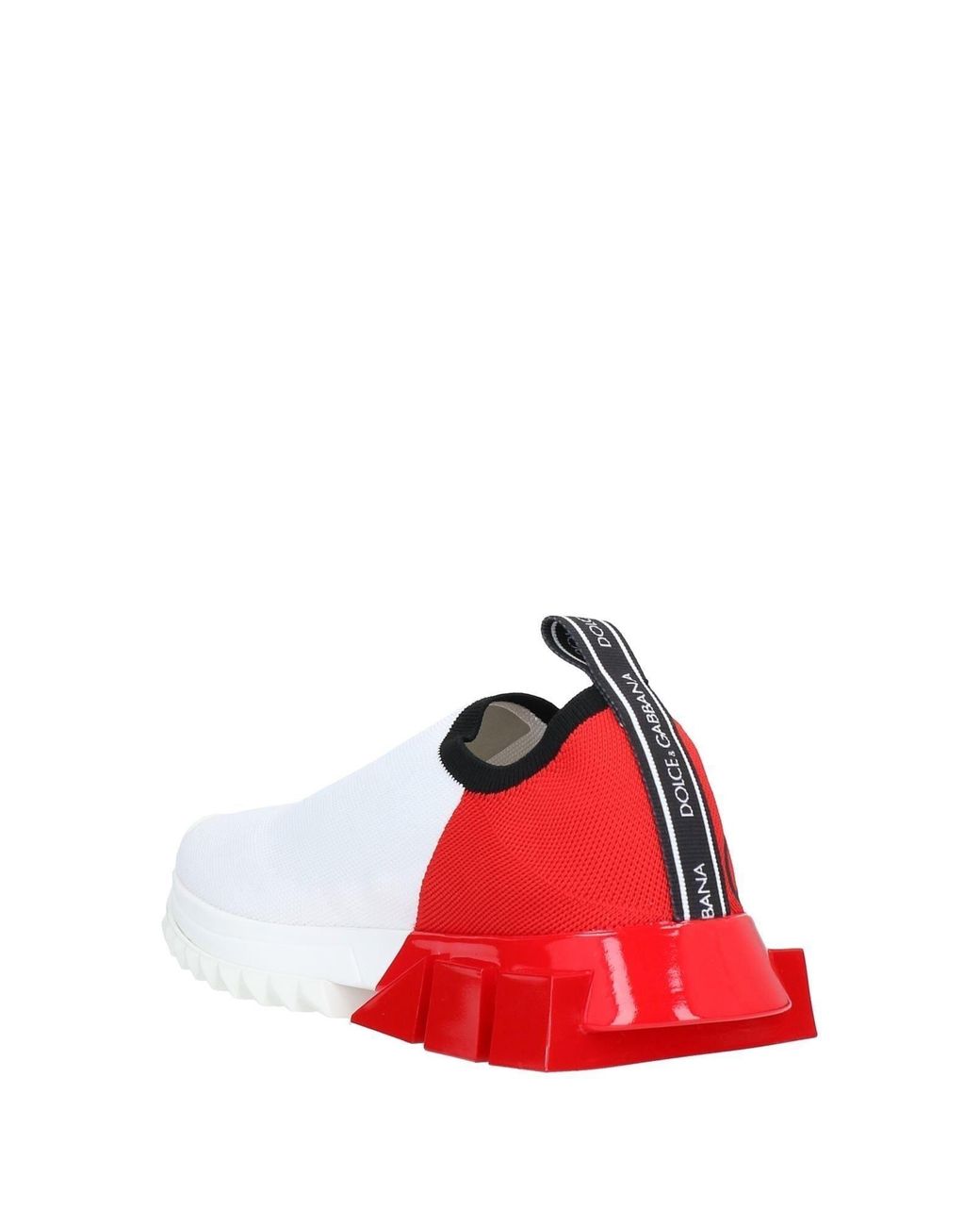 Dolce & Gabbana Red Letter Print Sneakers