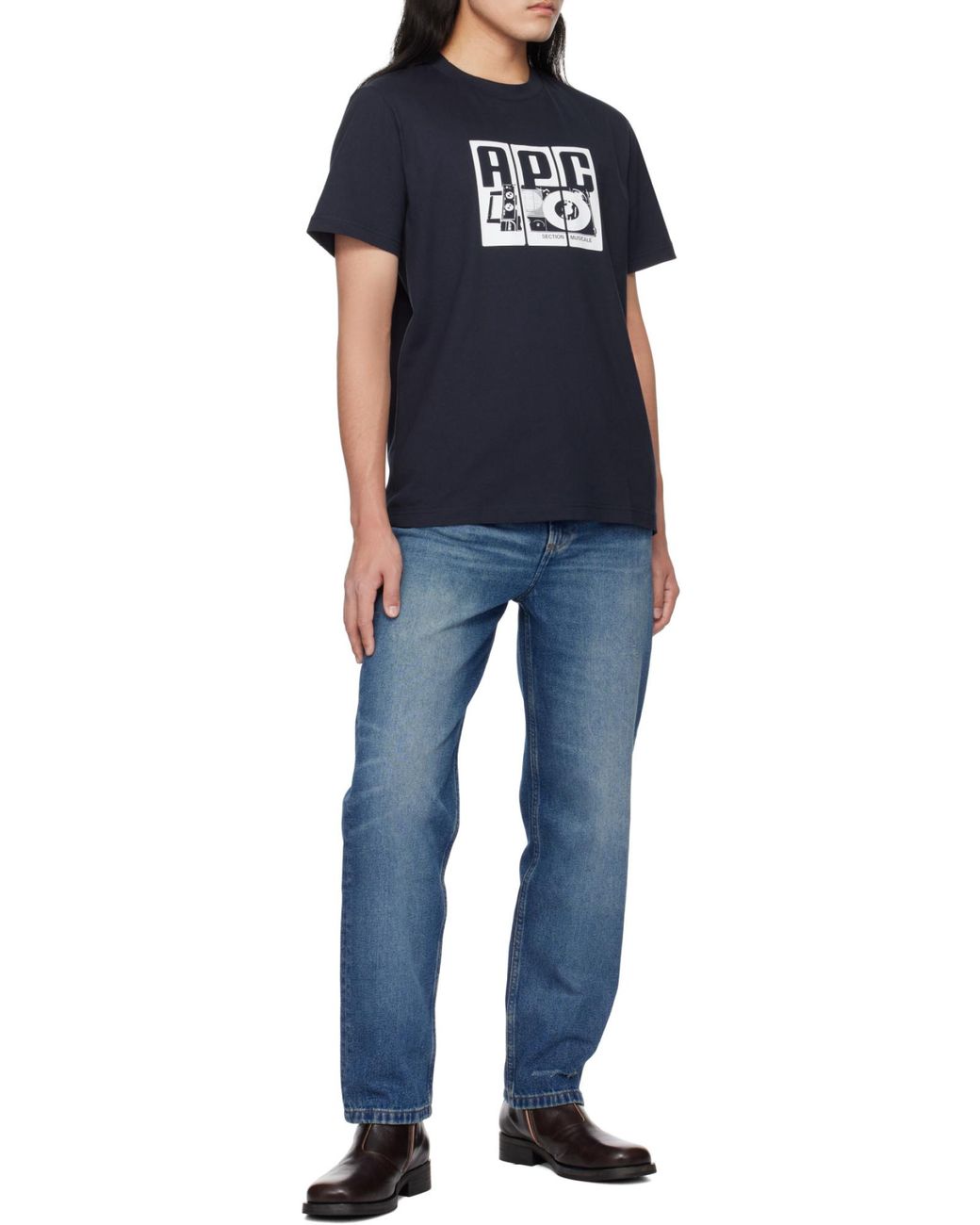 A.P.C. Black T-Shirts for men