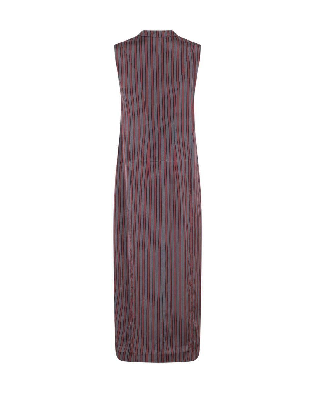 Dries Van Noten Black Covy Striped Sleeveless Dress