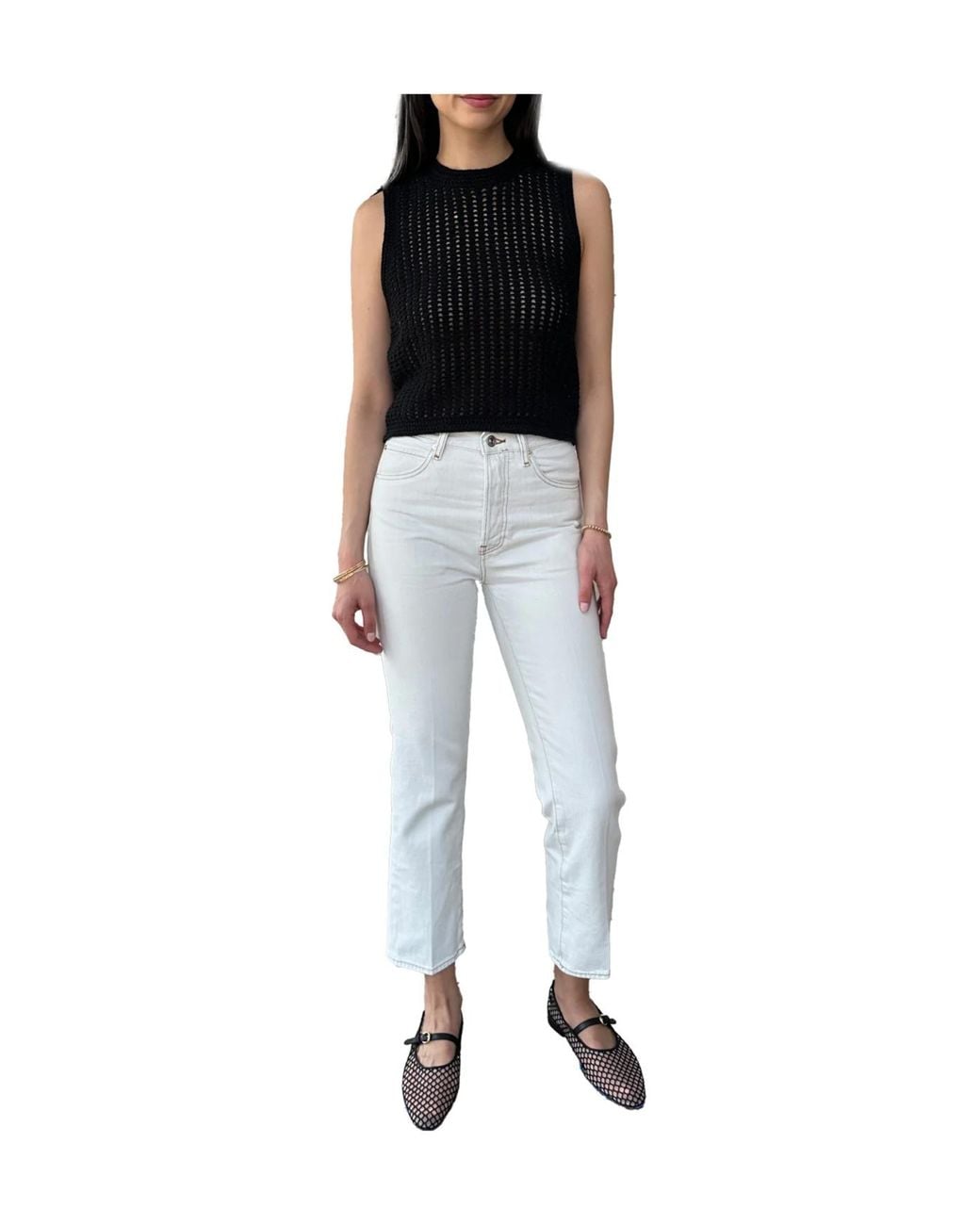 FRAME White Five-Pockets Jeans