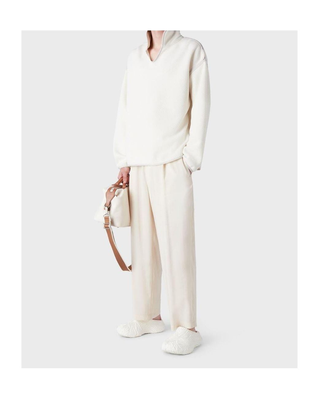 Emporio Armani White Casual And Simple Pants for men