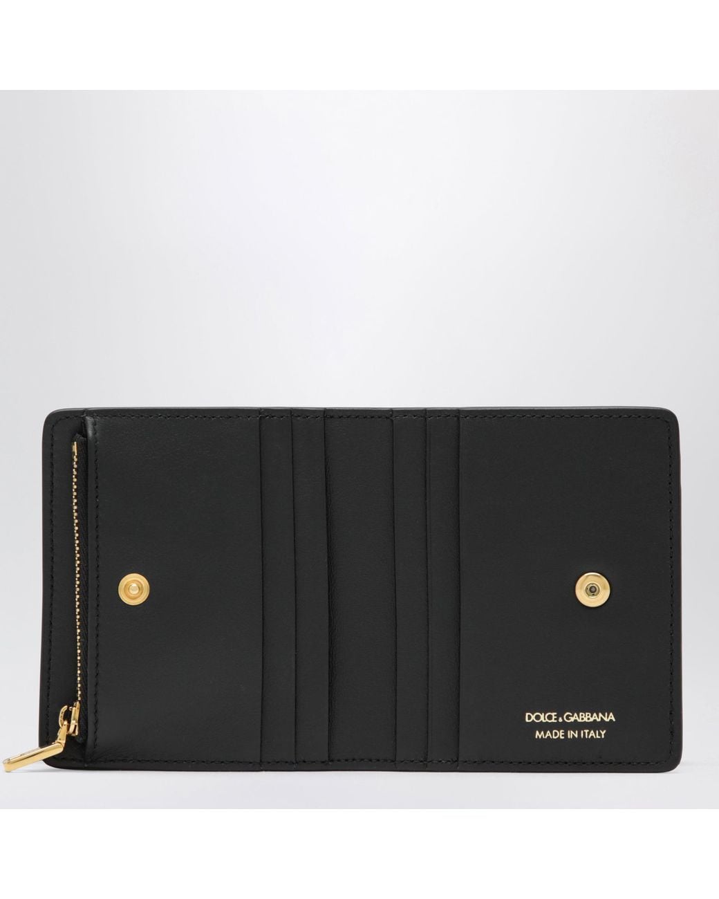 Dolce & Gabbana Black Logo Compact Wallet