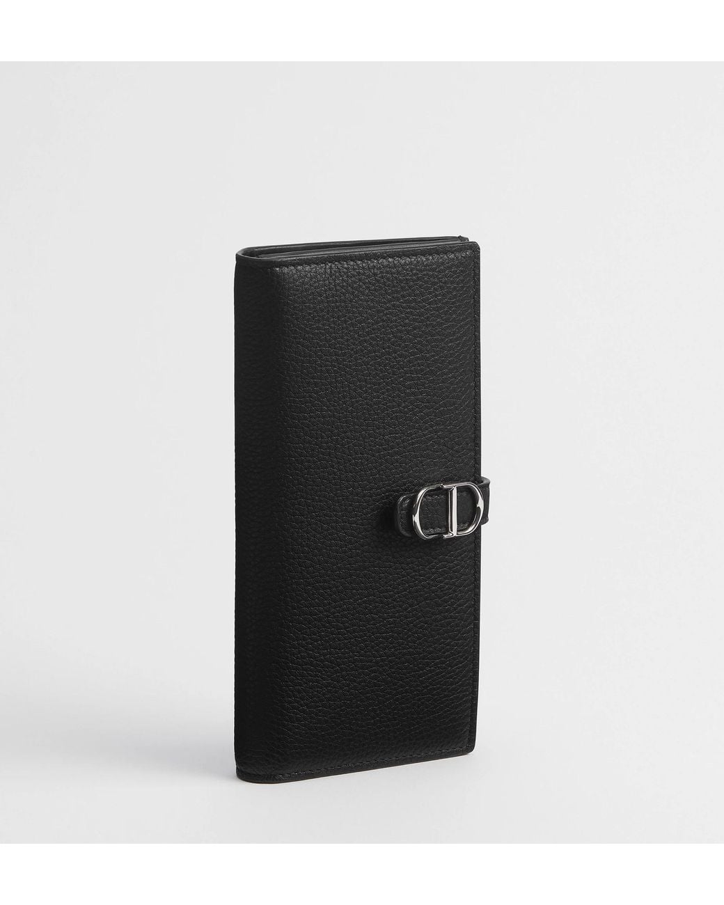 Dior Black Normandie Long Bifold Wallet for men