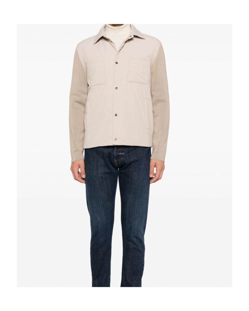 Herno Natural Pocket Panelled Jacket for men